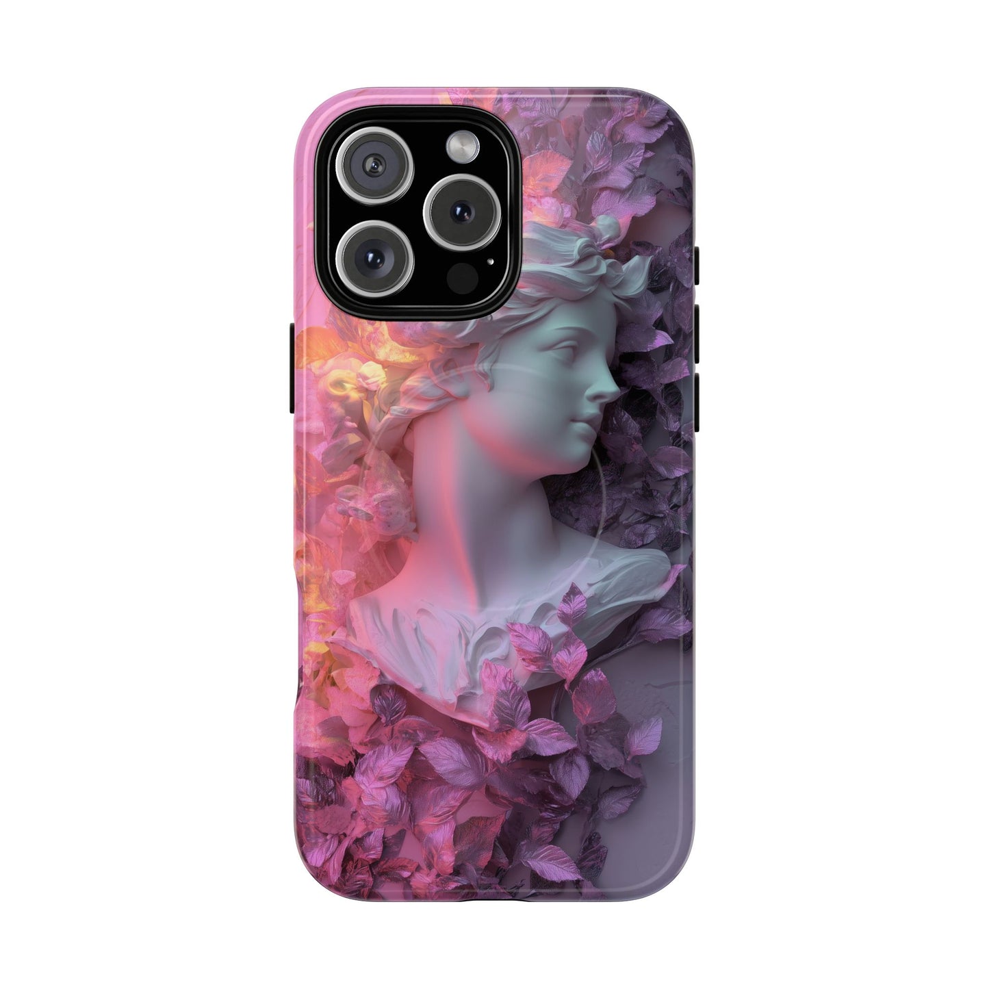 Artistic Tough Magnetic iPhone Case - Floral Goddess Design