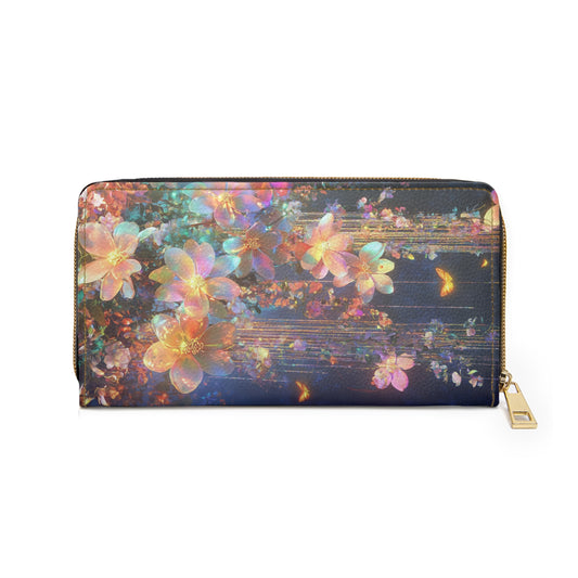 Iridescent Enchanted Garden Cell Phone Clutch Wallet