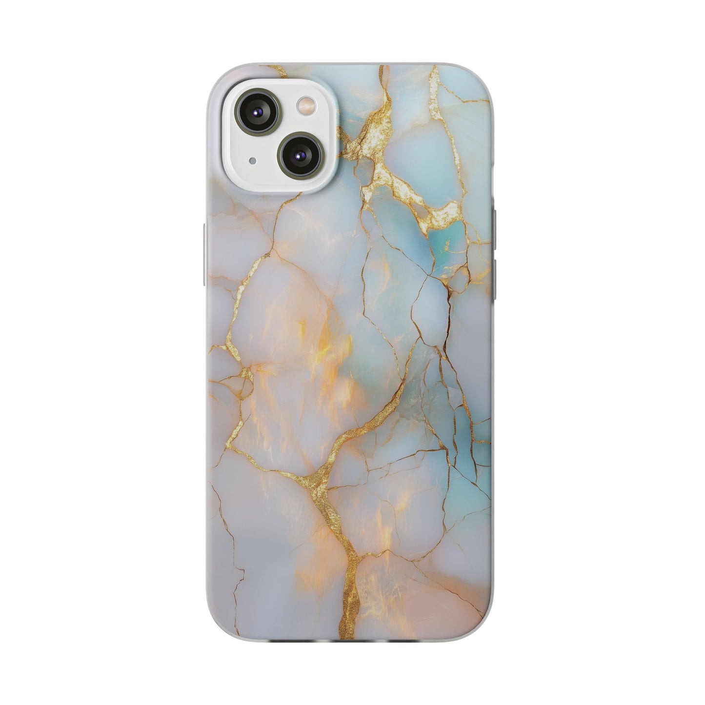 Iridescent Gold Fractured iPhone Flexi Case