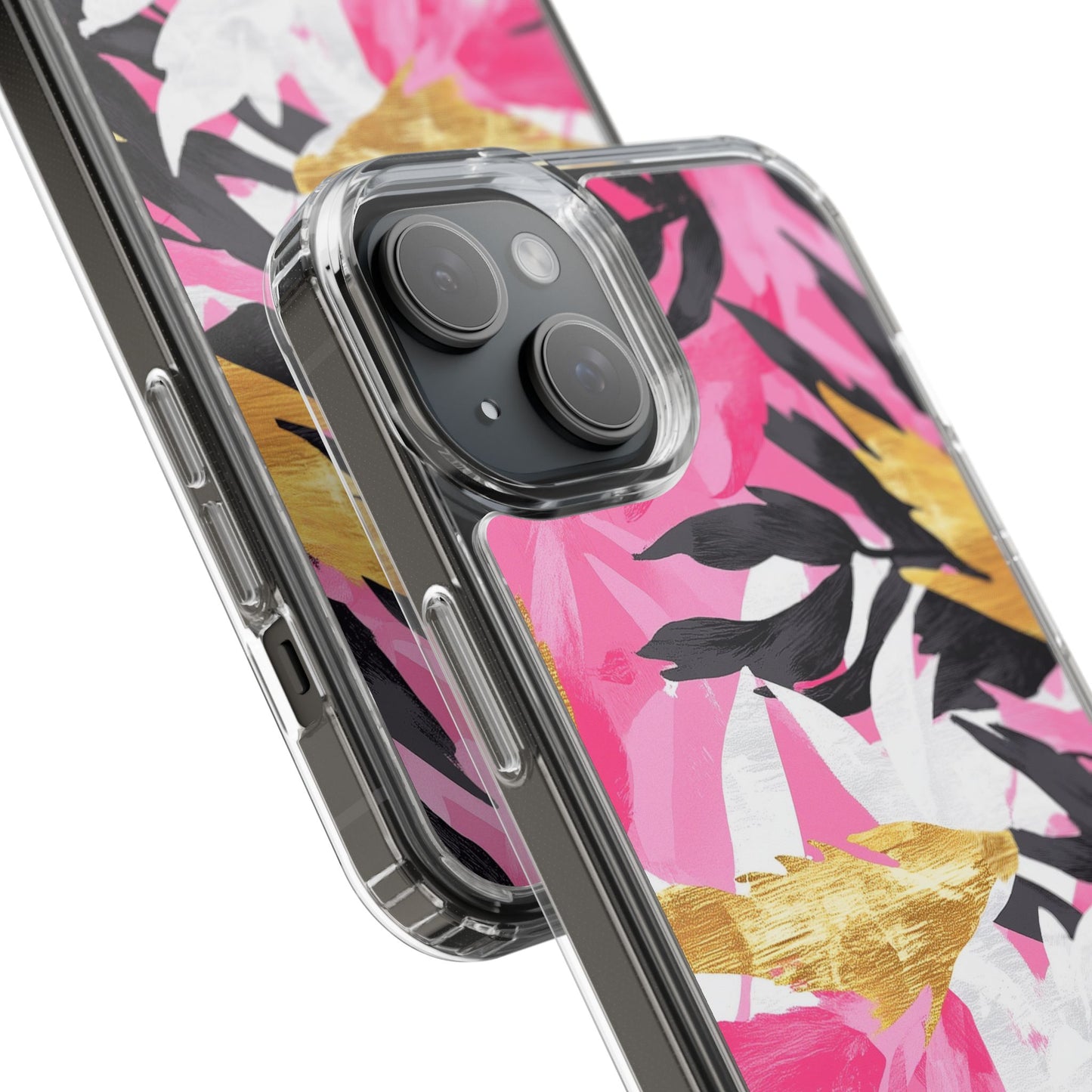 Floral Clear iPhone Case - Stylish Protection with Colorful Design