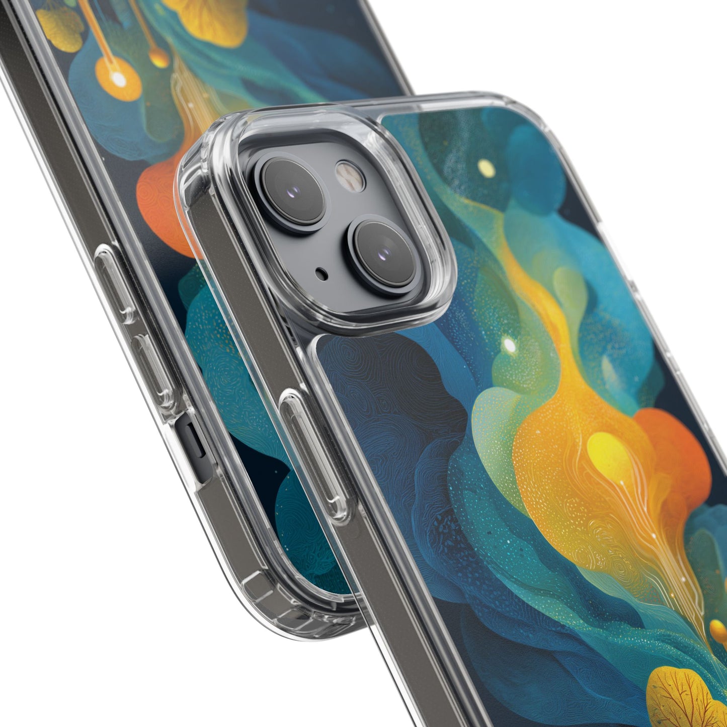 Electric City Forest Phone Case – Glowing Urban Jungle with Vibrant Nature Fusion