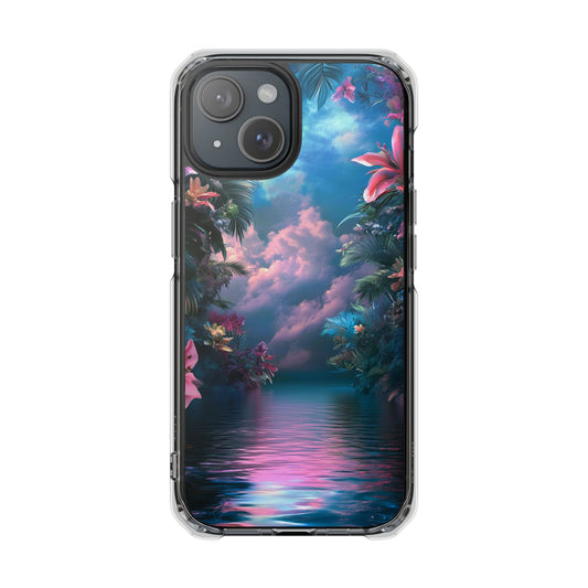 Iridescent Eden Magnetic Clear iPhone Case