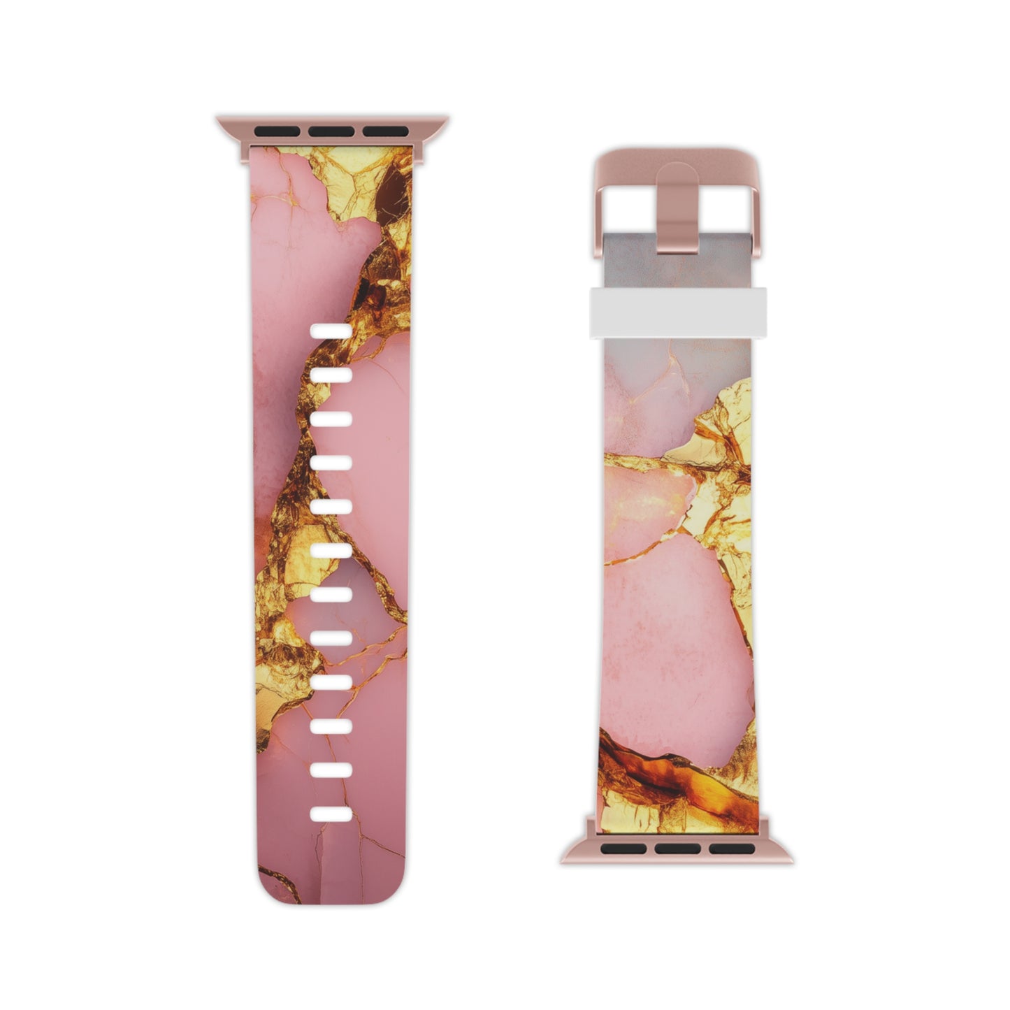 Luxurious Pink Marble Apple Watch Band