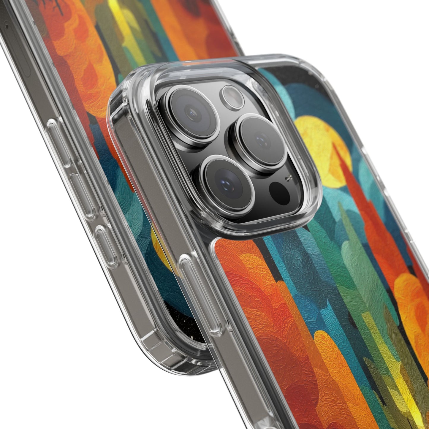 Vibrant Deep Art Landscape Phone Case - Clear Protective Cover for Nature Lovers