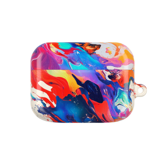 Vibrant Abstract Art AirPod Case – Color Splash Design with Bold, Stylish Protection for Music Lovers