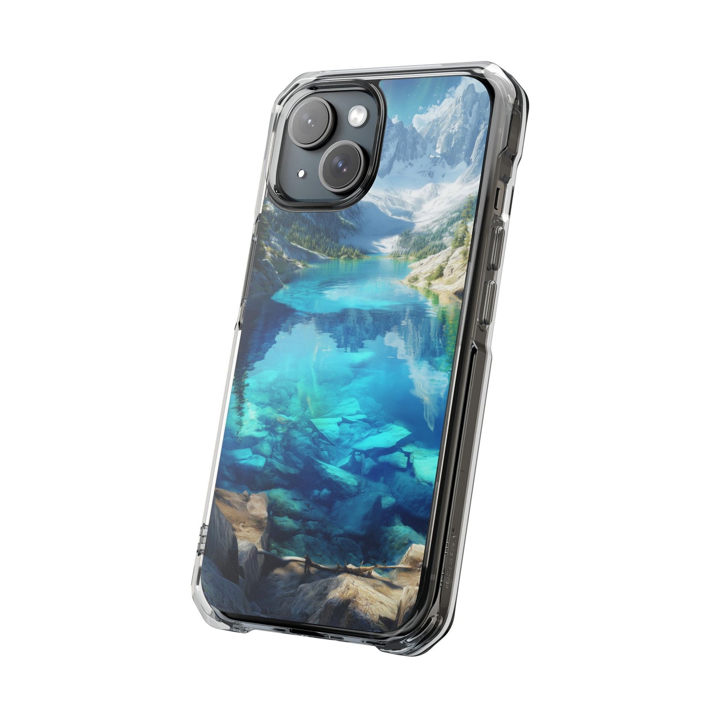 Glacial Lake Magnetic Clear Impact iPhone Case
