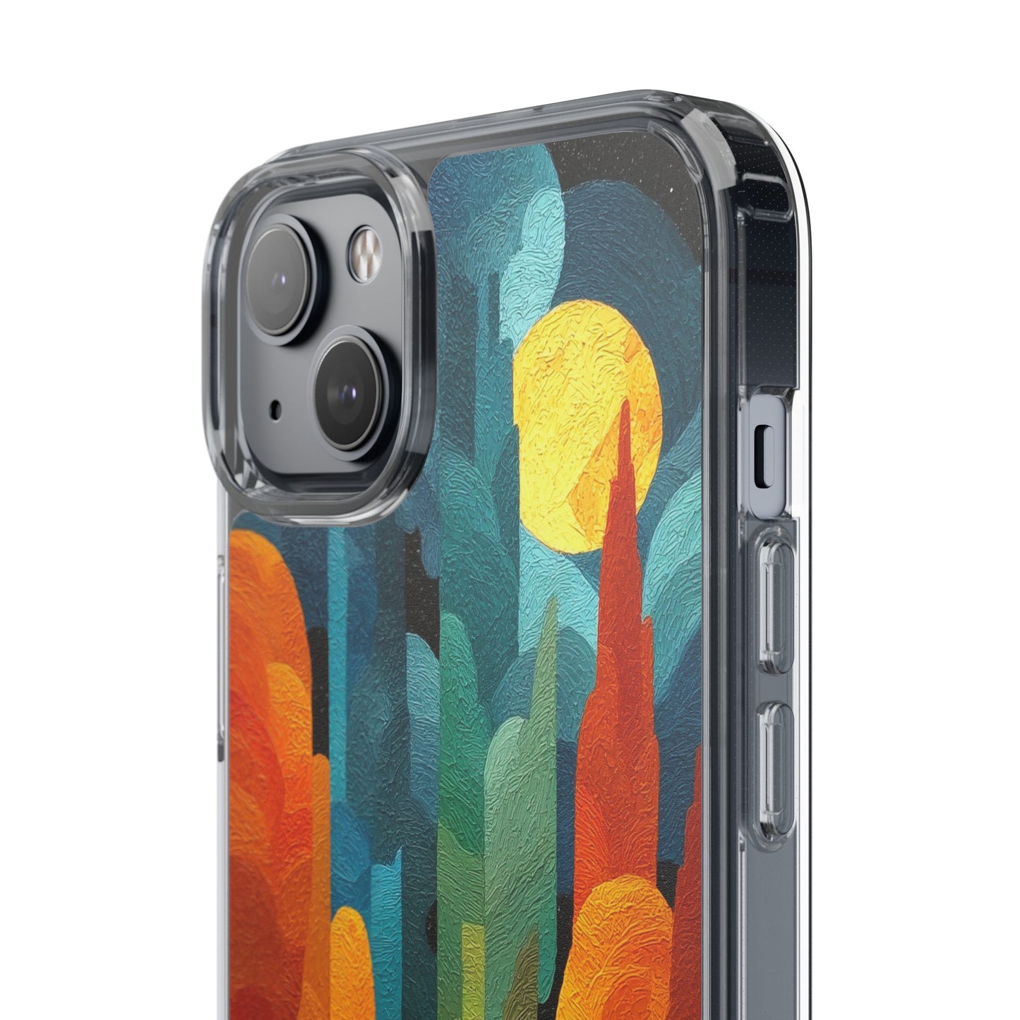 Vibrant Deep Art Landscape Phone Case - Clear Protective Cover for Nature Lovers