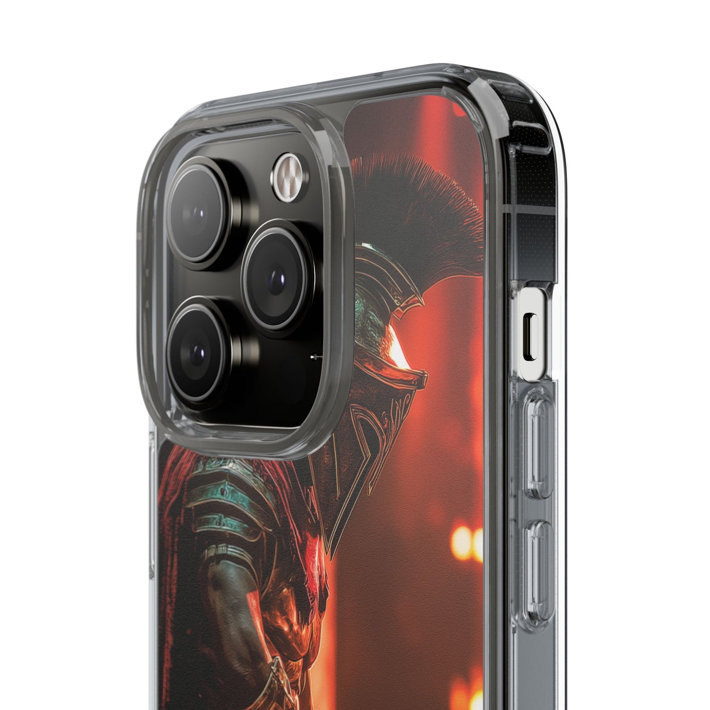 Leonidas Edition Spartan Warrior iPhone Case – Rugged Clear Protection with Bold Battle Inspired Design