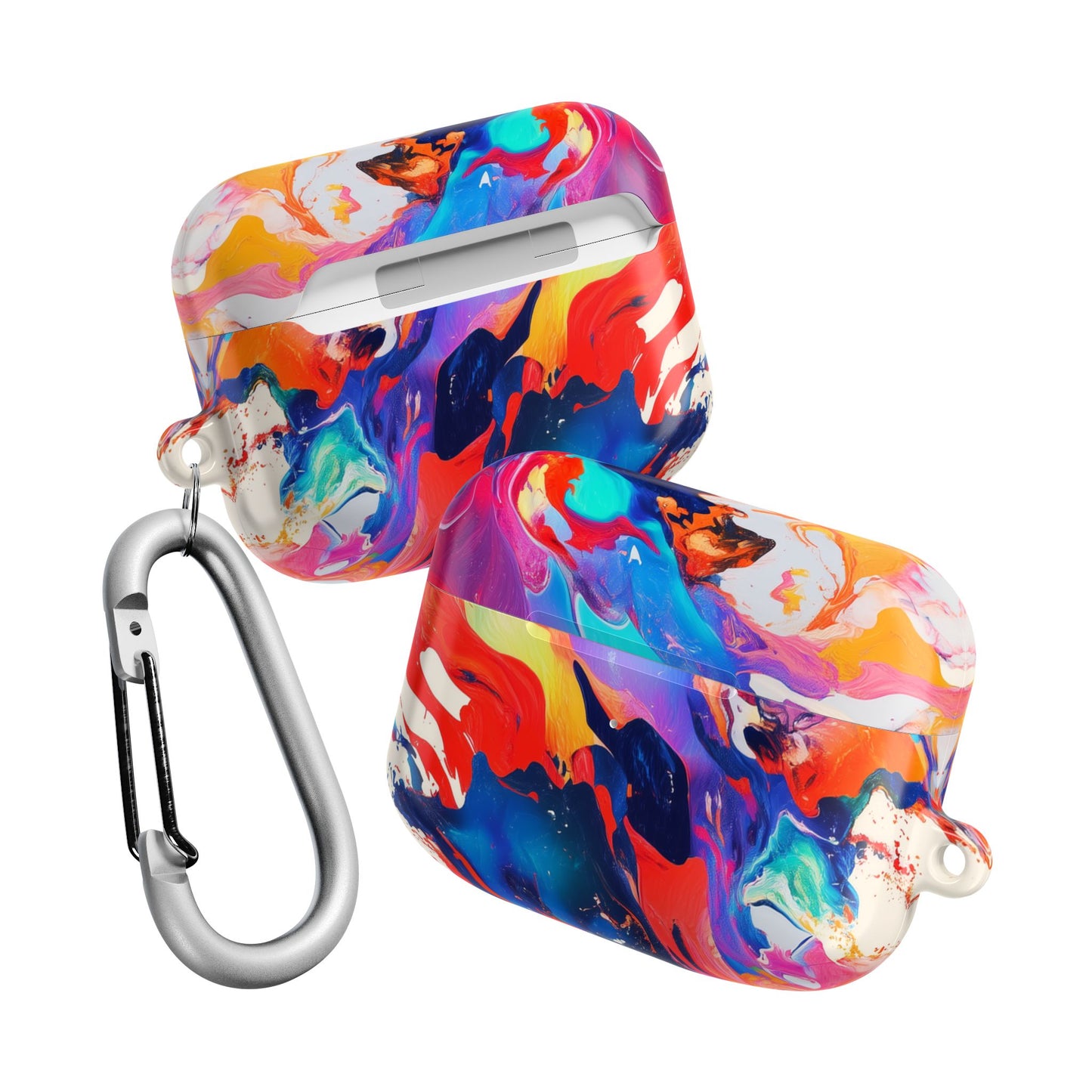 Vibrant Abstract Art AirPod Case – Color Splash Design with Bold, Stylish Protection for Music Lovers
