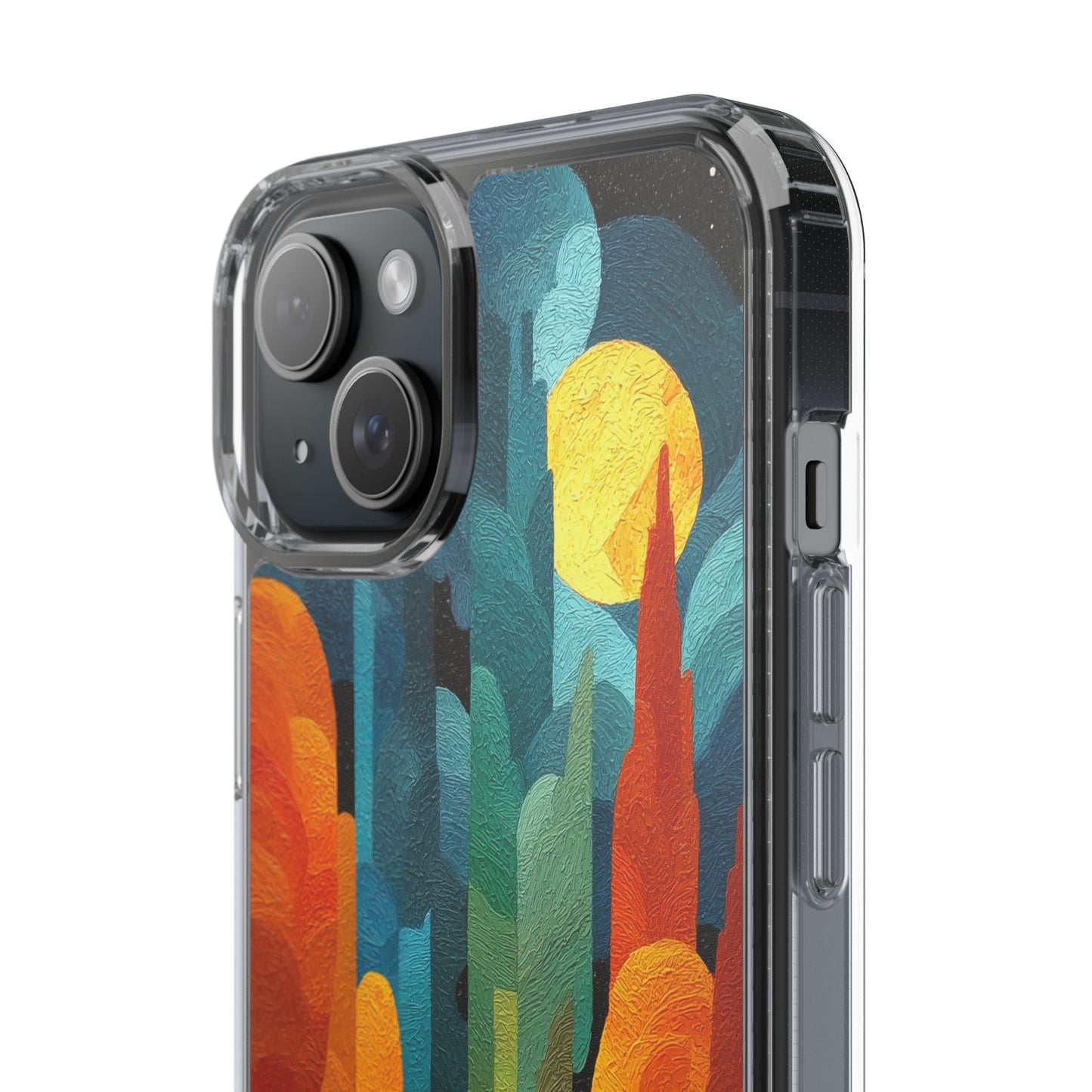 Vibrant Deep Art Landscape Phone Case - Clear Protective Cover for Nature Lovers