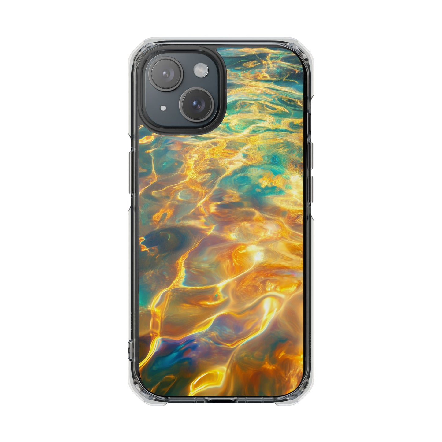 Golden Tides Magnetic Clear Impact iPhone Case