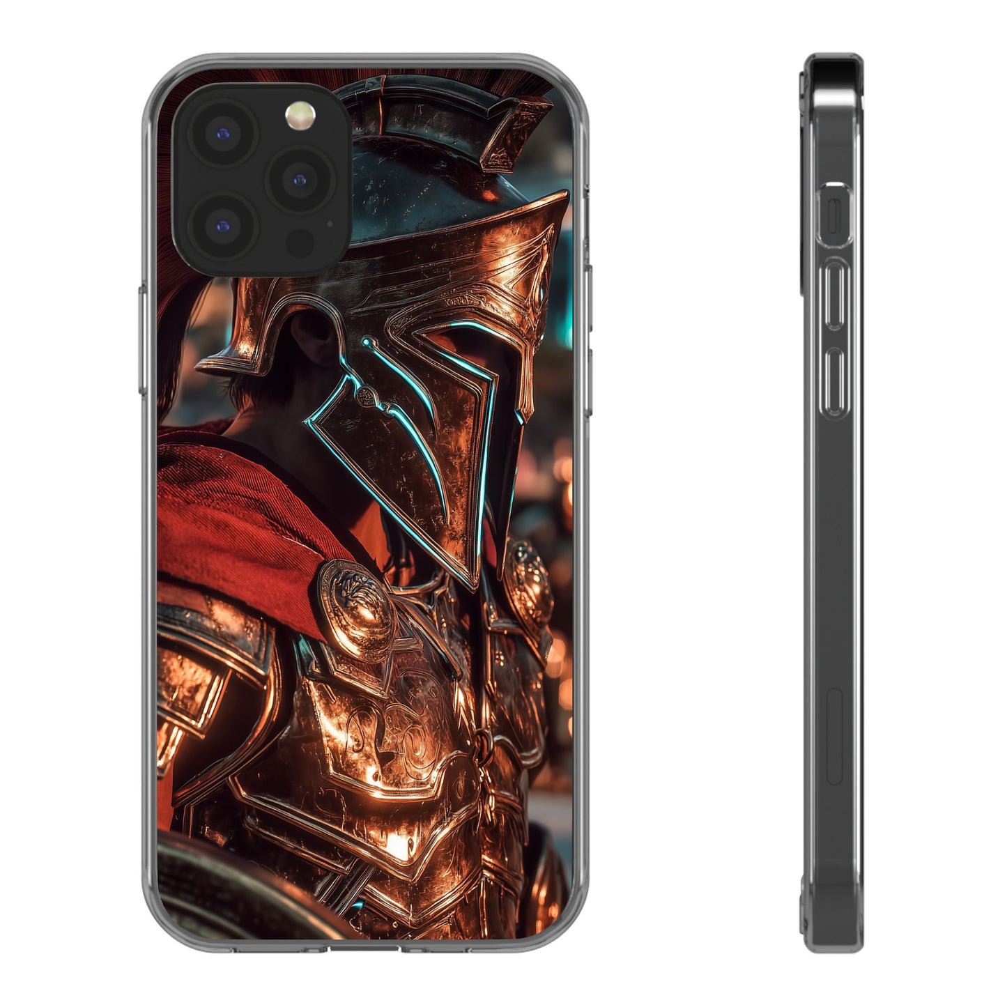 Forged Spartan Valor Phone Case – Premium Clear Protection with Bold Warrior Design