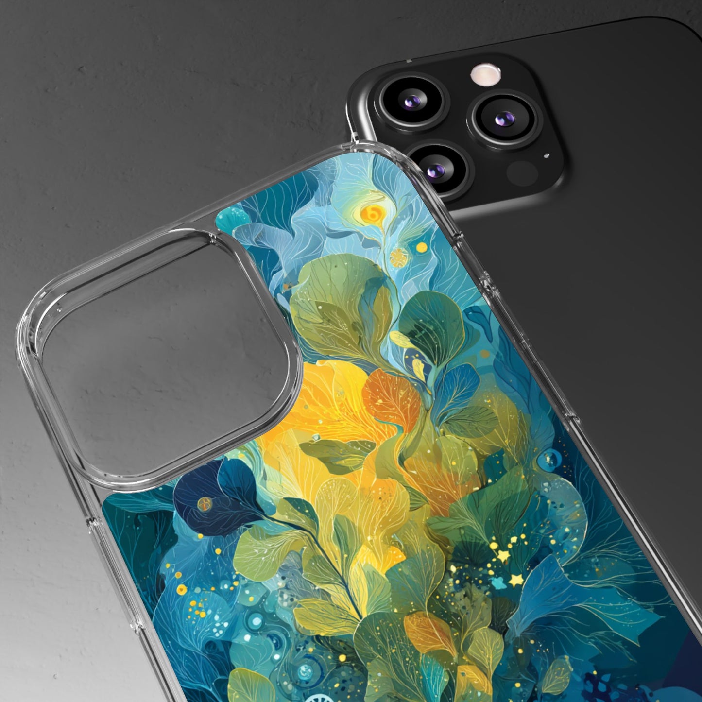 Artistic Reader Clear Phone Case - Design for Creative Souls