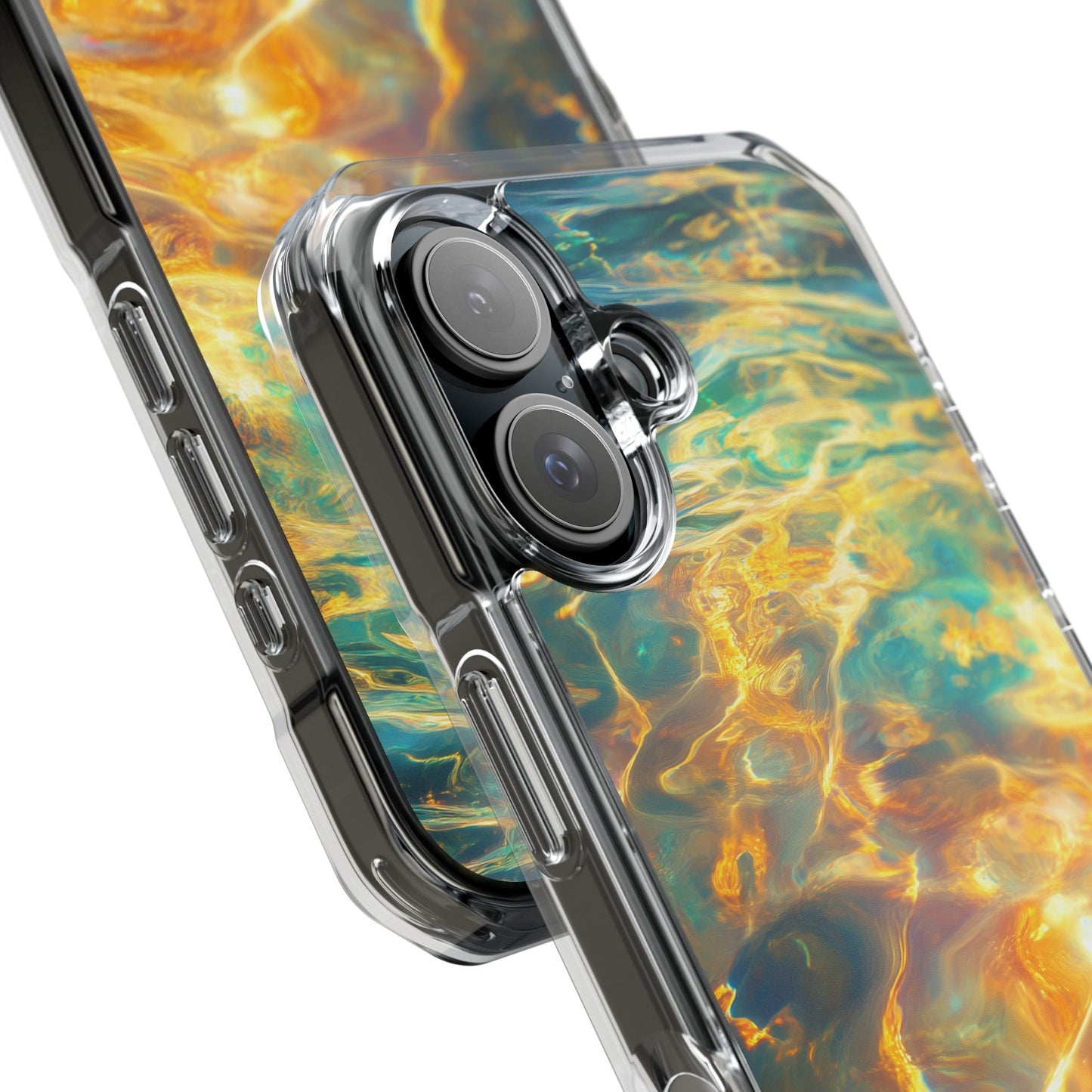 Golden Tides Magnetic Clear Impact iPhone Case