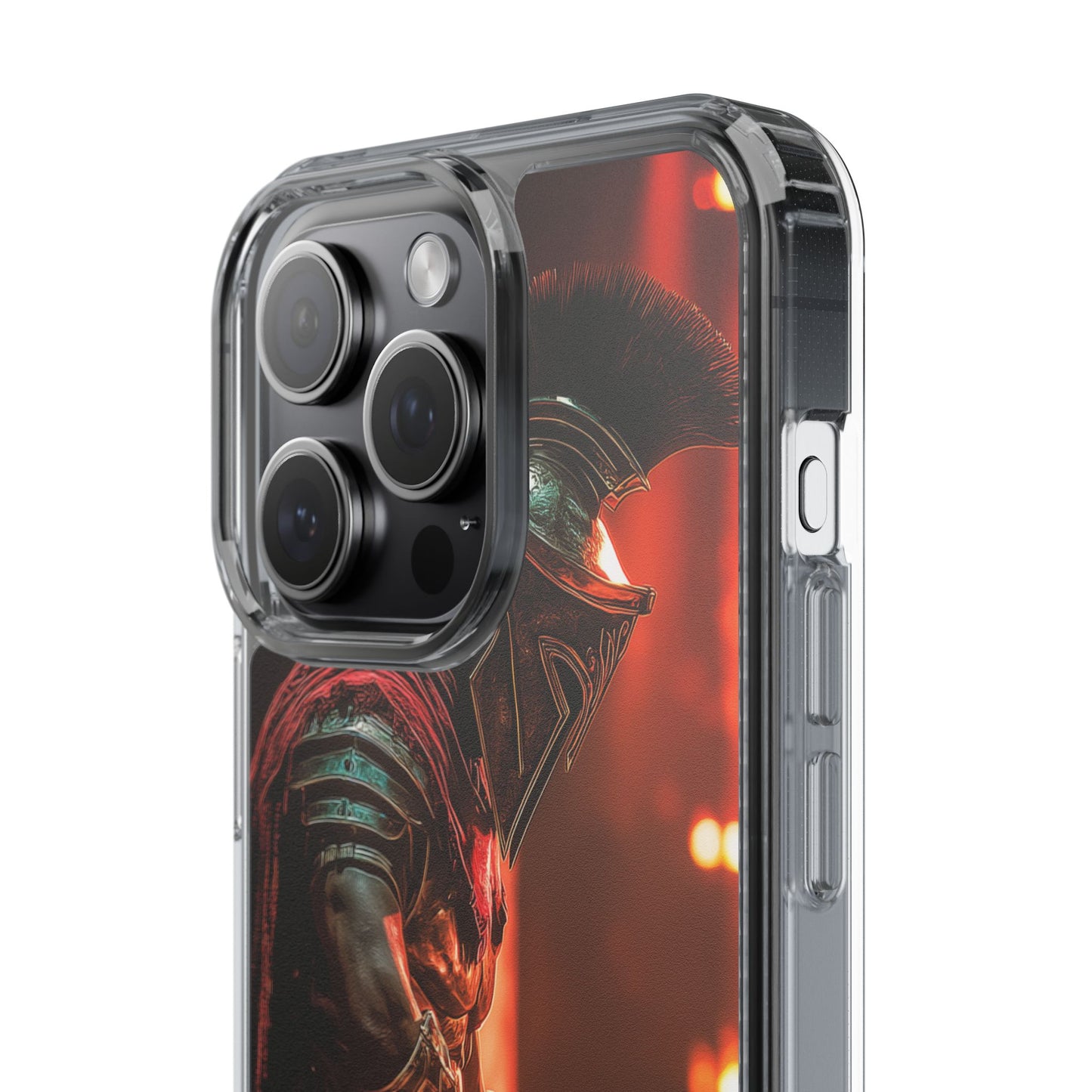 Leonidas Edition Spartan Warrior iPhone Case – Rugged Clear Protection with Bold Battle Inspired Design