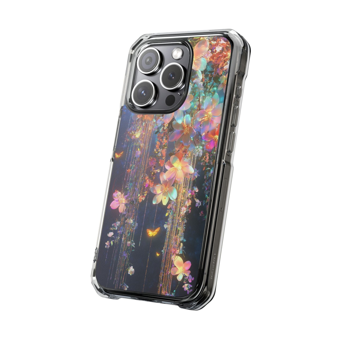 Magnetic Clear Impact Botanical iPhone Case