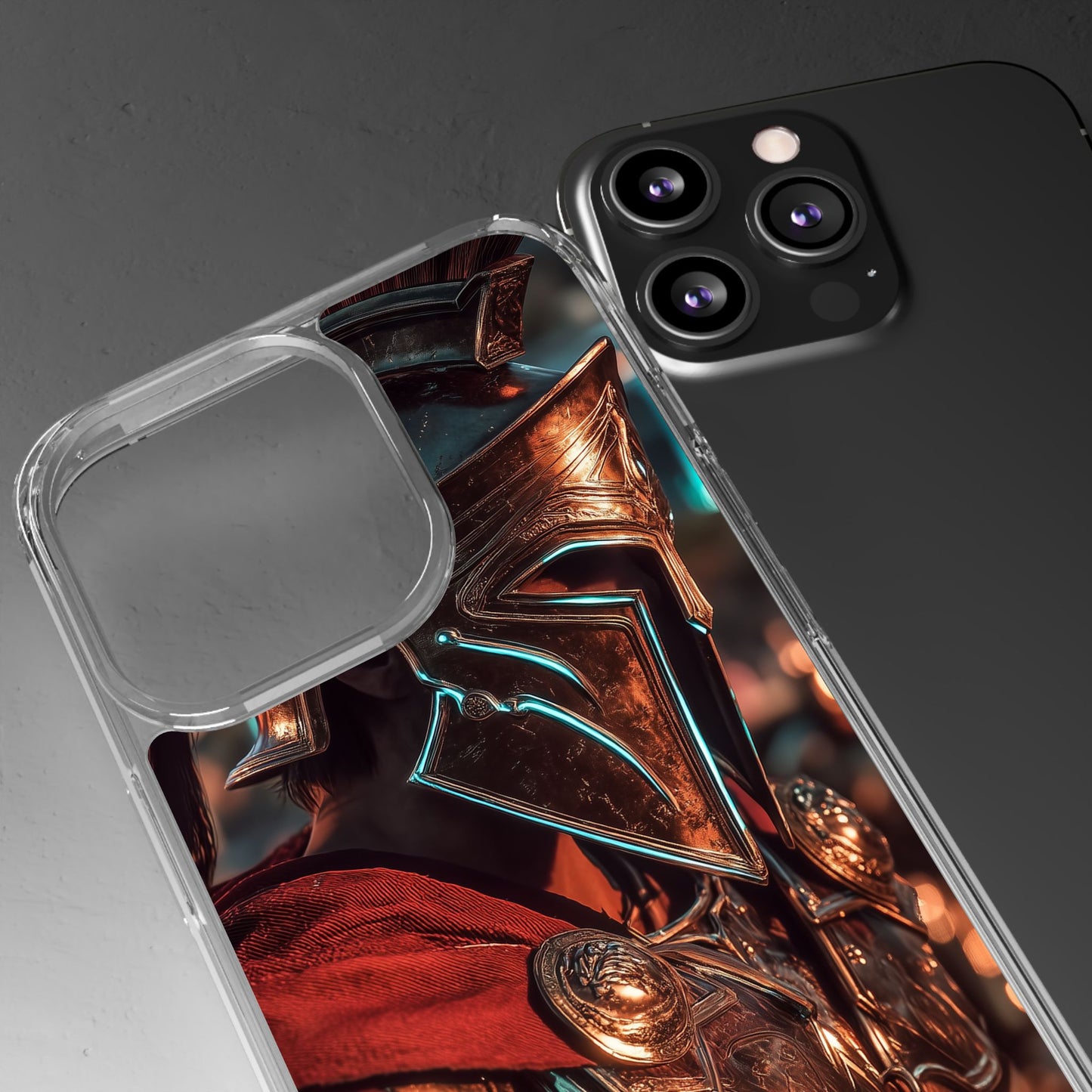 Forged Spartan Valor Phone Case – Premium Clear Protection with Bold Warrior Design