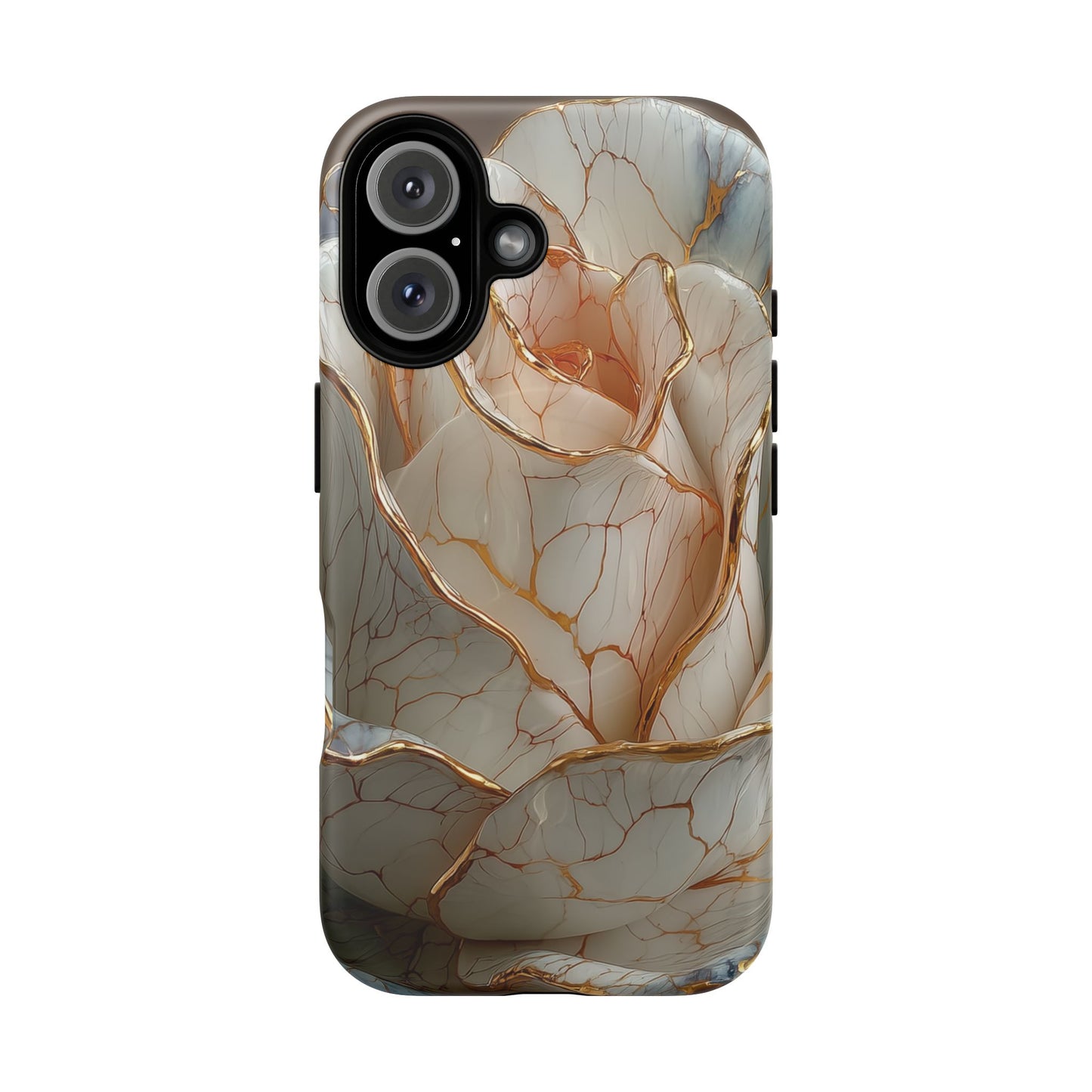 Elegant Rose iPhone Case - Tough Magnetic Design for Stylish Protection