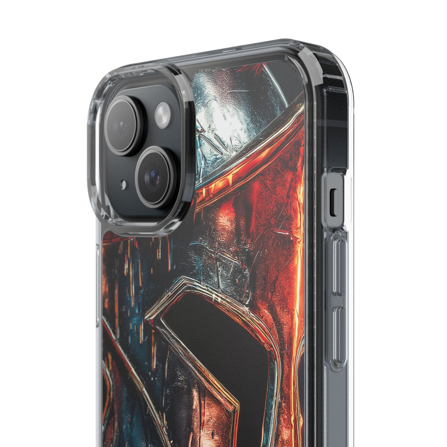Battle Ready Clear Phone Case - Heroic Spartan Design