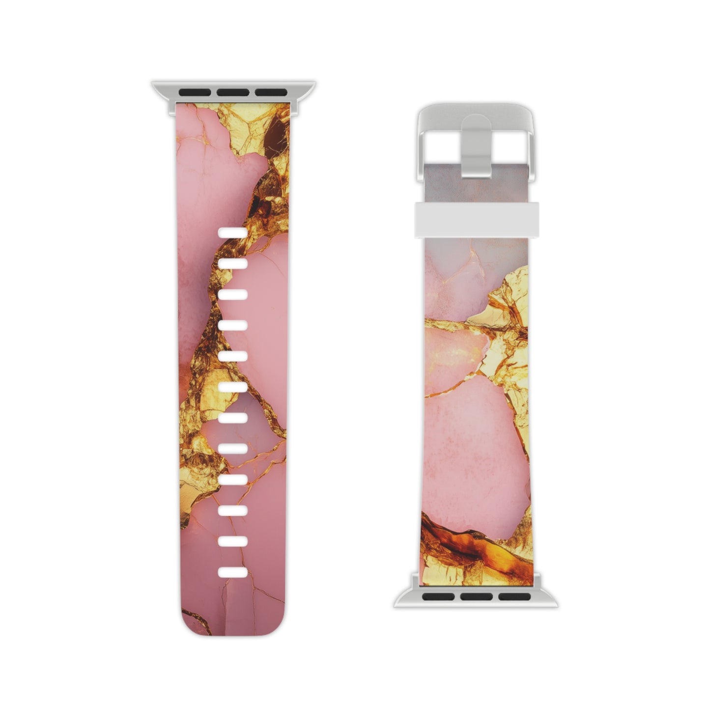 Luxurious Pink Marble Apple Watch Band