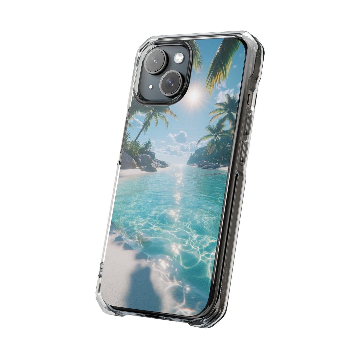 Tropical Paradise Magnetic Clear Impact iPhone Case