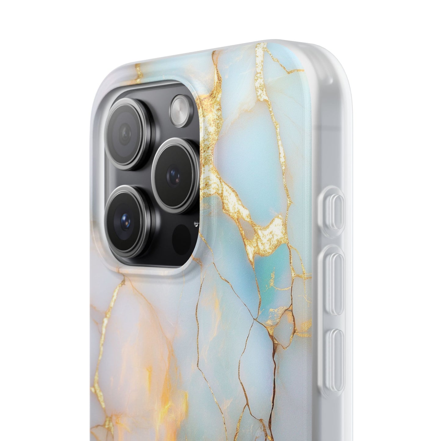 Iridescent Gold Fractured iPhone Flexi Case