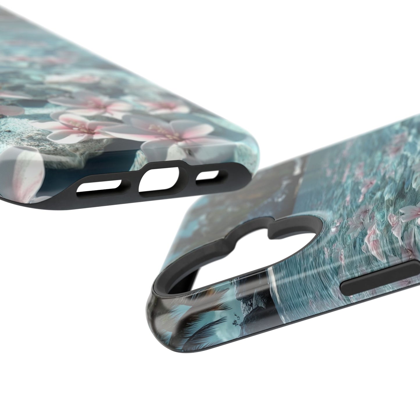 Tropical Floral Lagoon Tough iPhone Case