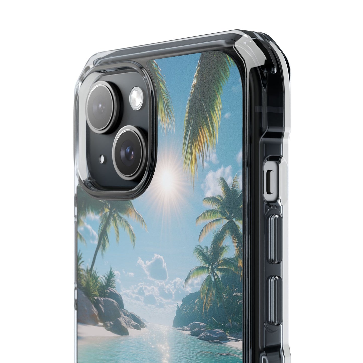 Tropical Paradise Magnetic Clear Impact iPhone Case