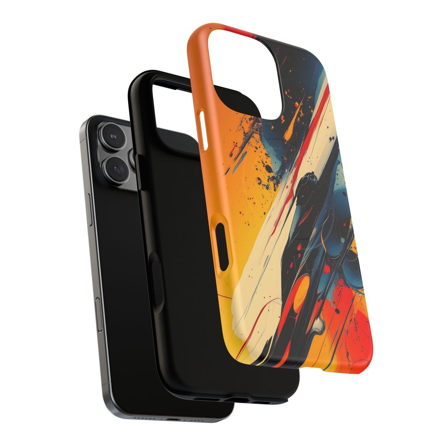 Vibrant Tough Magnetic Case - Bold Abstract Art for iPhone