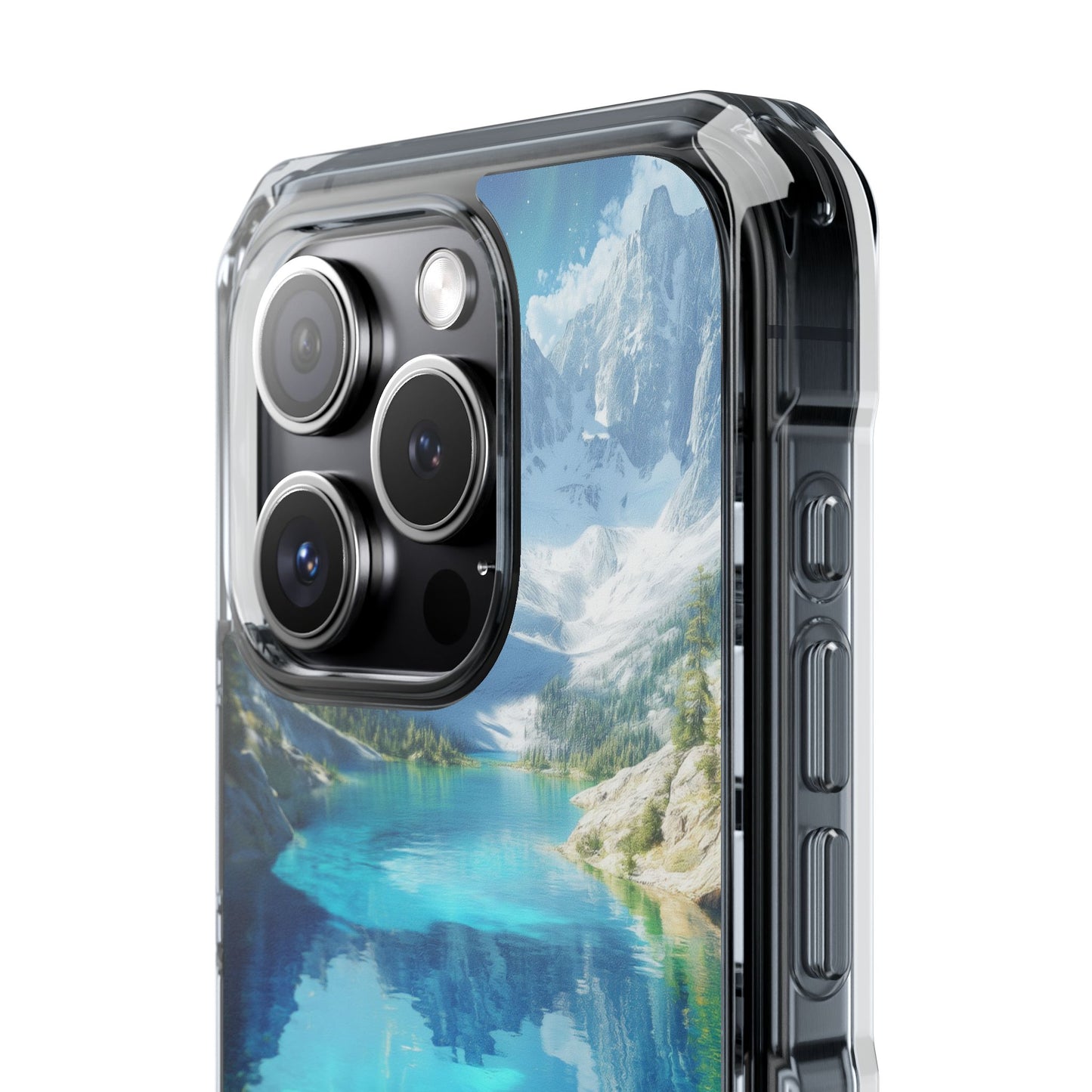 Glacial Lake Magnetic Clear Impact iPhone Case