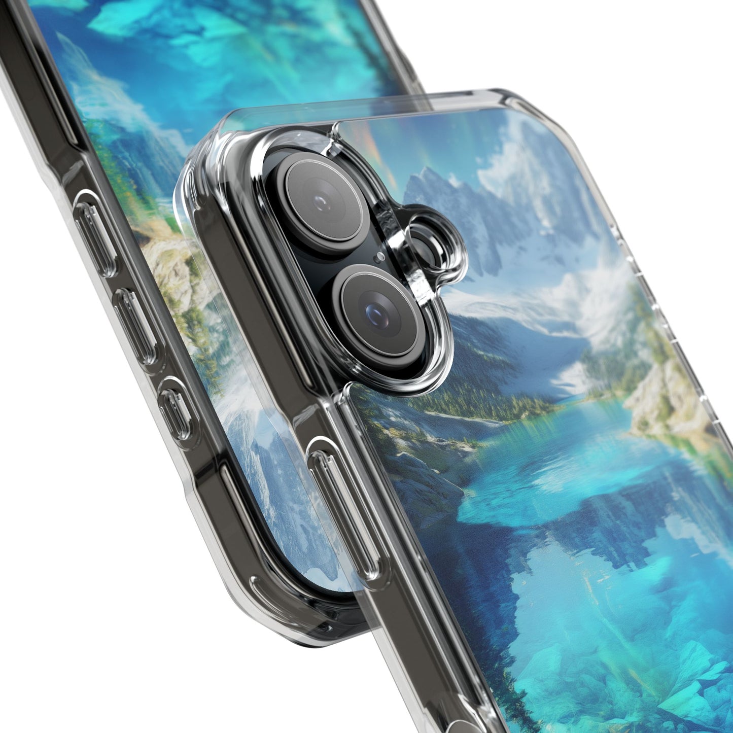 Glacial Lake Magnetic Clear Impact iPhone Case