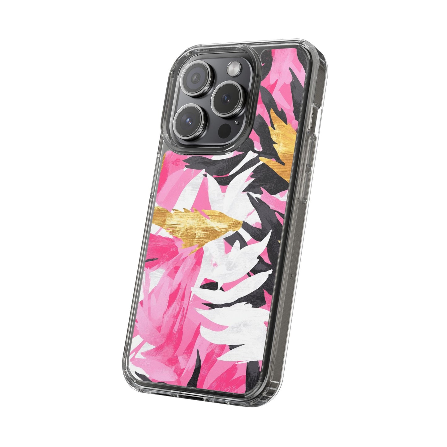 Floral Clear iPhone Case - Stylish Protection with Colorful Design