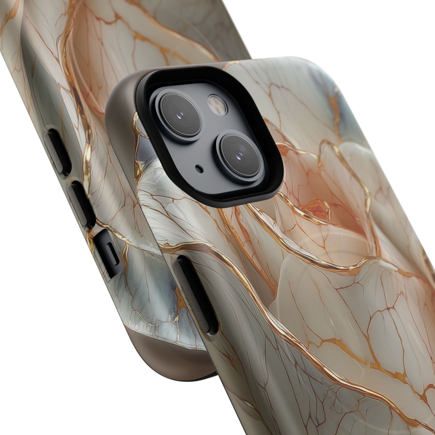 Elegant Rose iPhone Case - Tough Magnetic Design for Stylish Protection