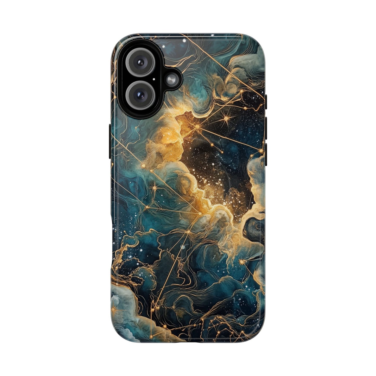 Cosmic Tough Magnetic iPhone Case - Nebula Design, Durable Protection