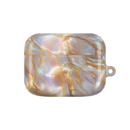 Lustrous Iridescent Gold & Mother of Pearl AirPod Case
