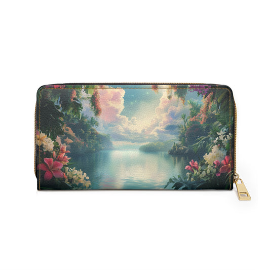 Tropical Paradise Cell Phone Clutch Wallet