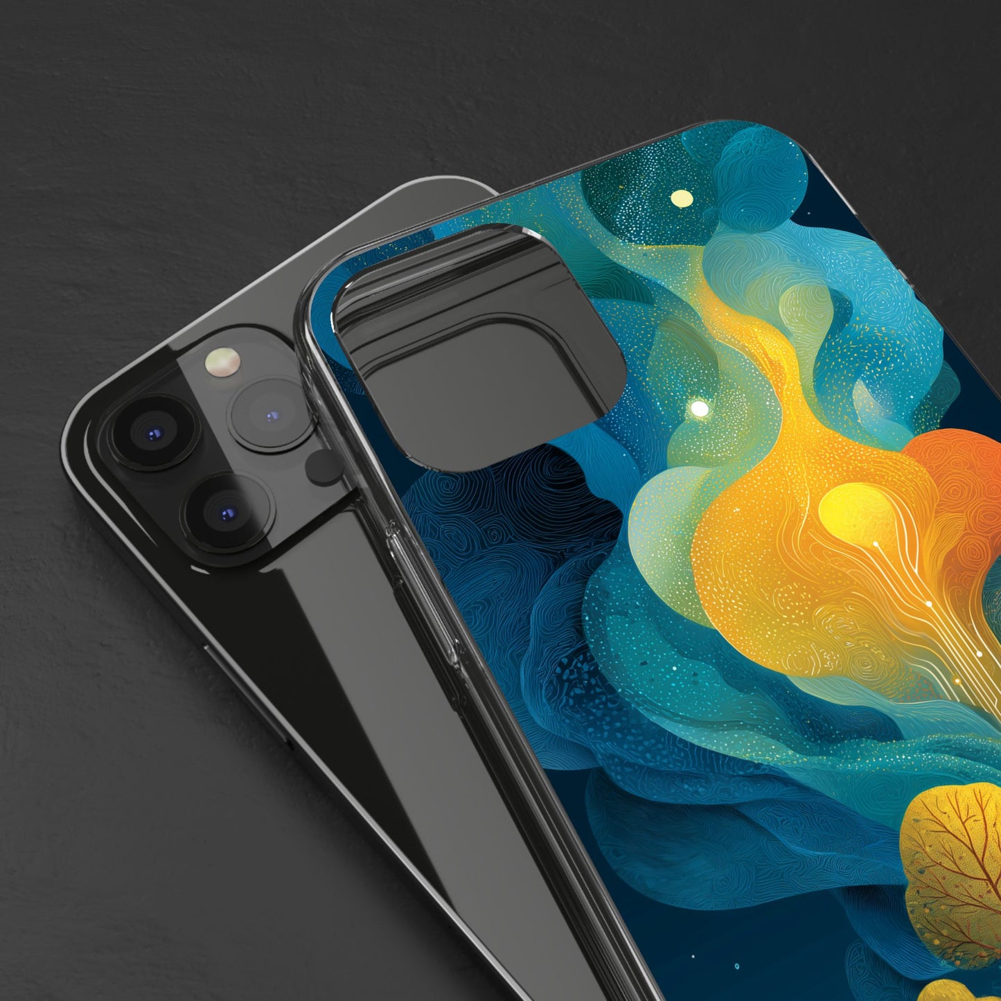 Electric City Forest Phone Case – Glowing Urban Jungle with Vibrant Nature Fusion