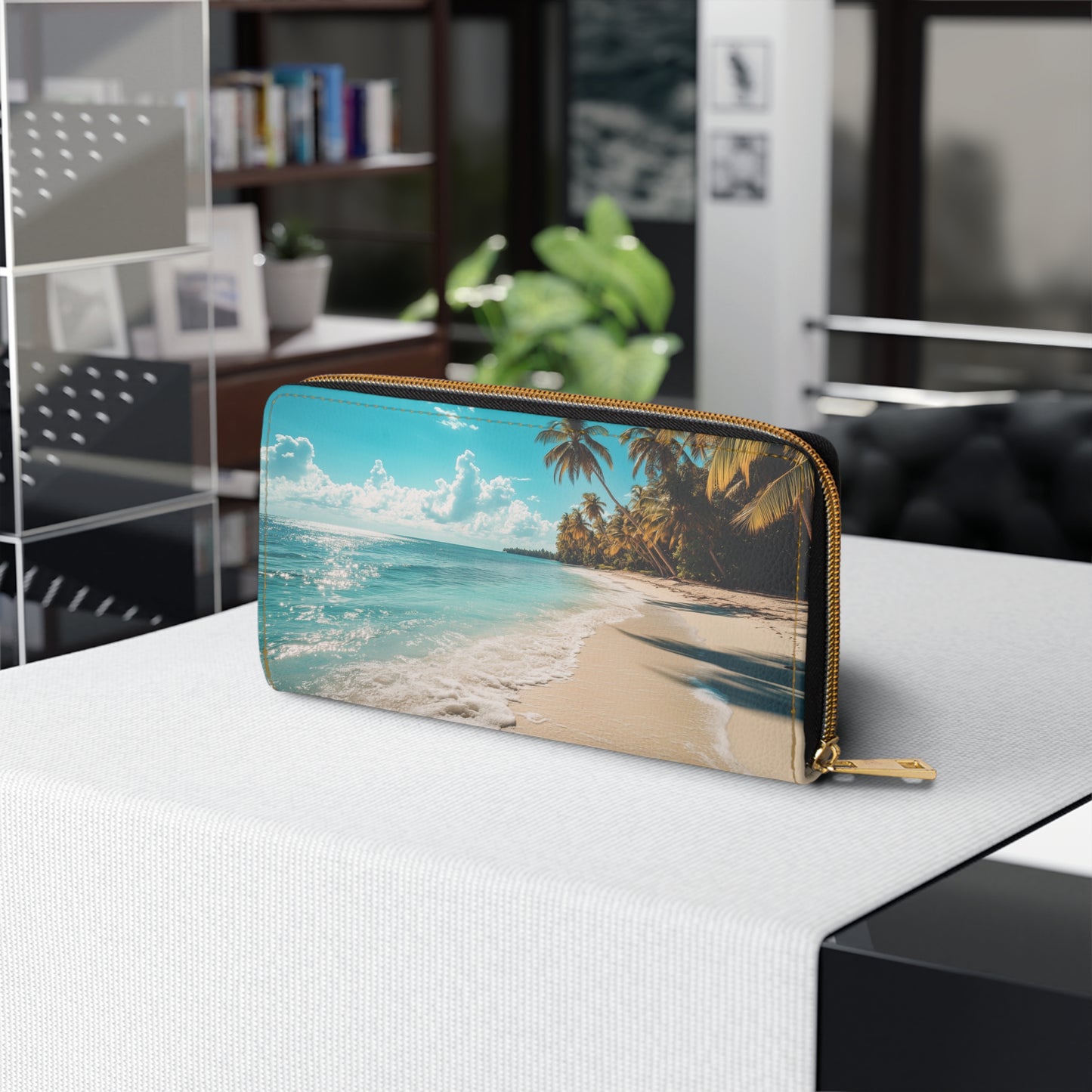 Tropical Paradise Cell Phone Clutch Wallet