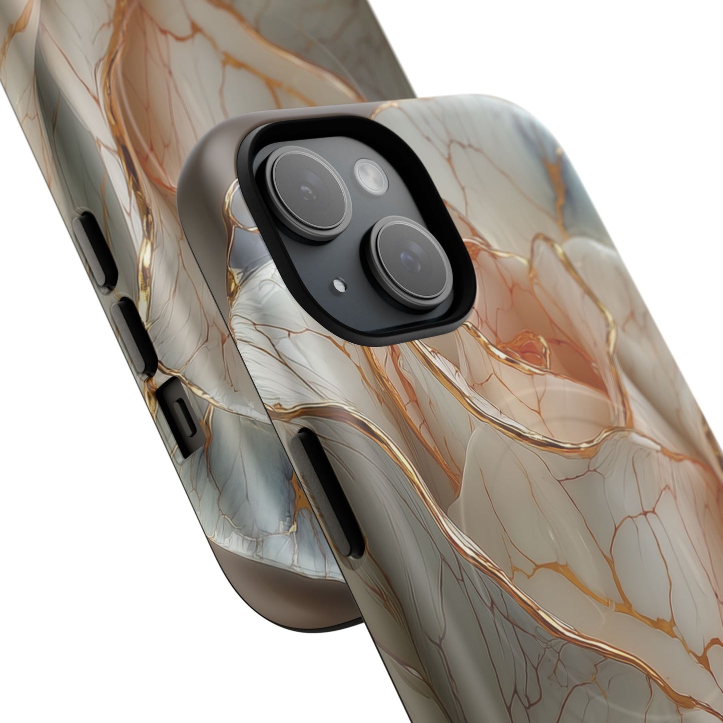 Elegant Rose iPhone Case - Tough Magnetic Design for Stylish Protection