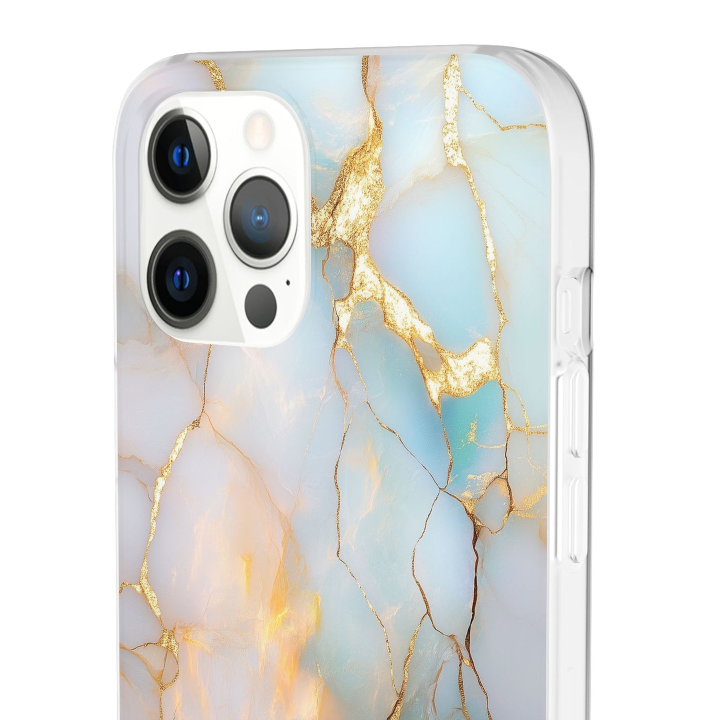 Iridescent Gold Fractured iPhone Flexi Case