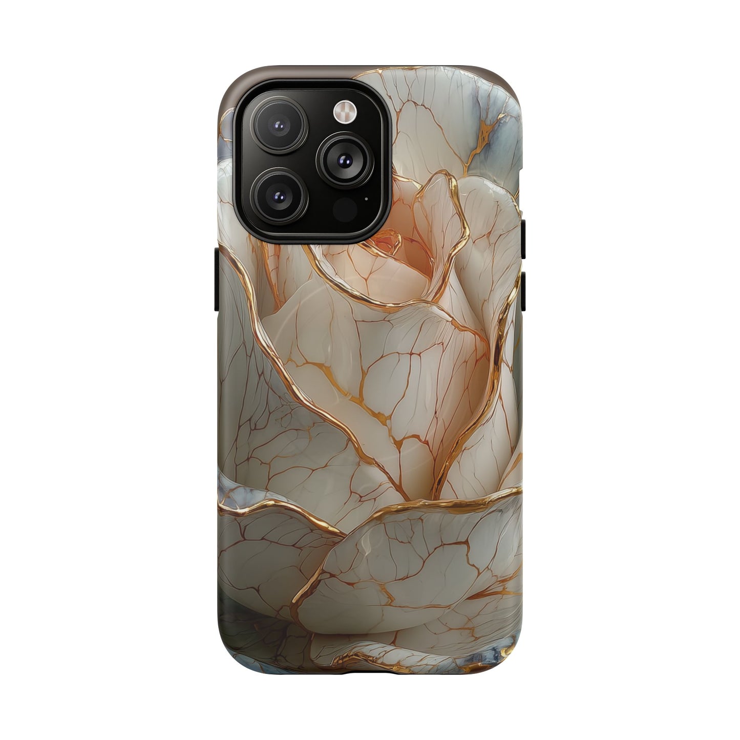Elegant Rose iPhone Case - Tough Magnetic Design for Stylish Protection