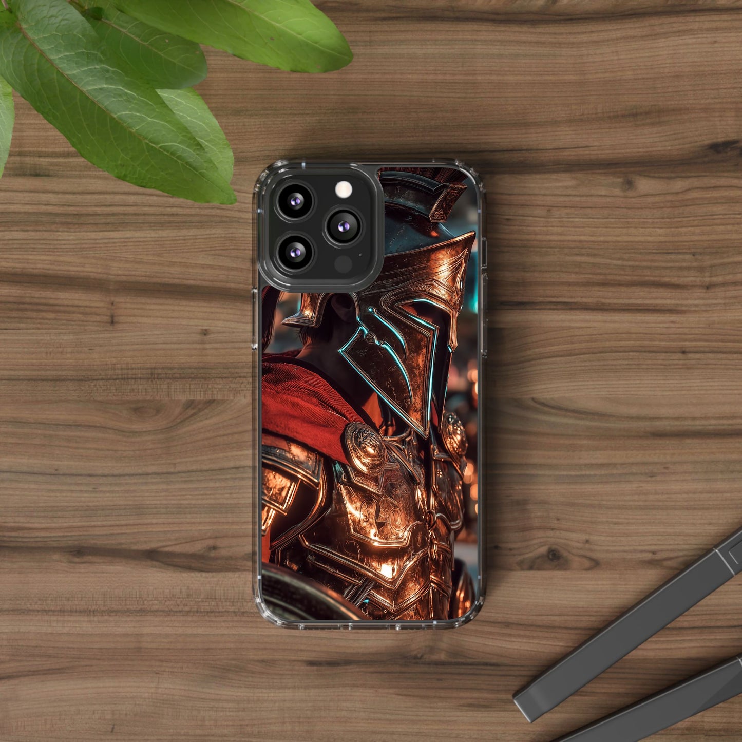 Forged Spartan Valor Phone Case – Premium Clear Protection with Bold Warrior Design