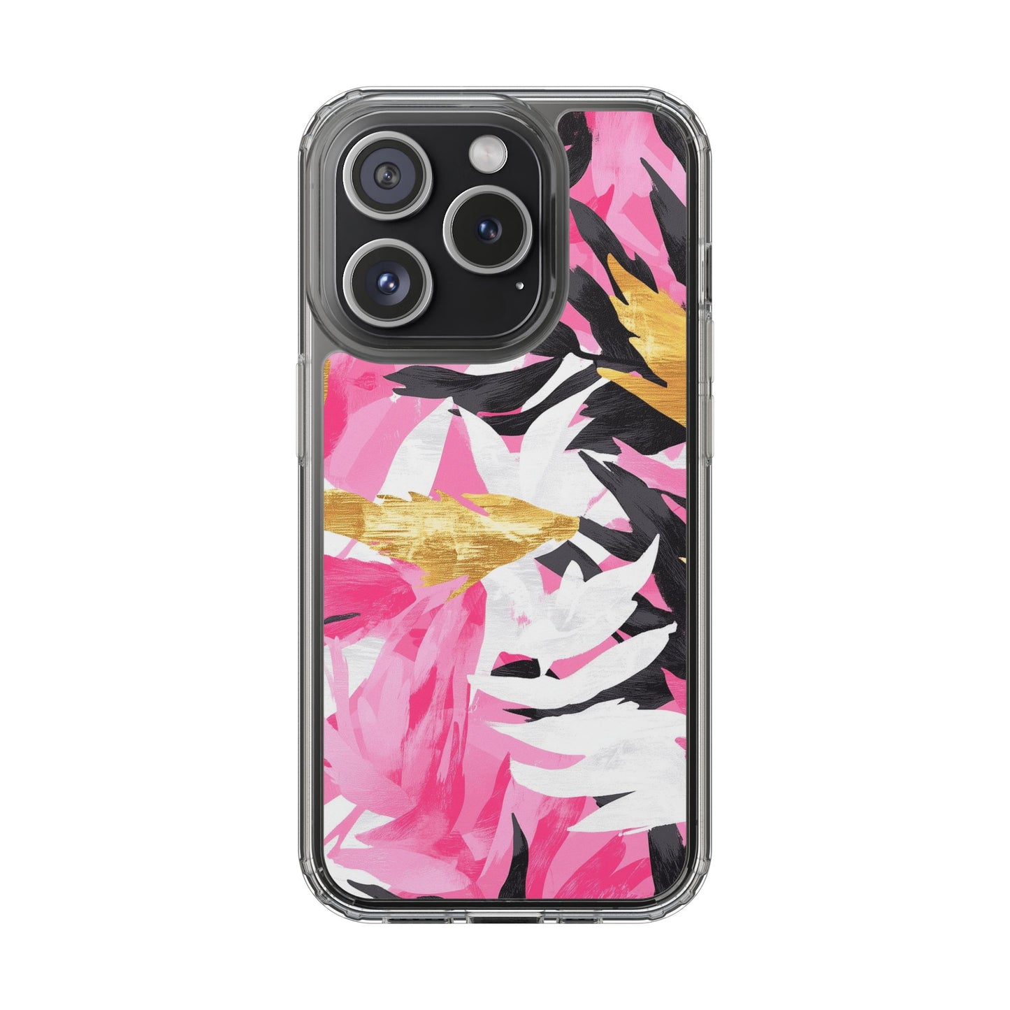 Floral Clear iPhone Case - Stylish Protection with Colorful Design