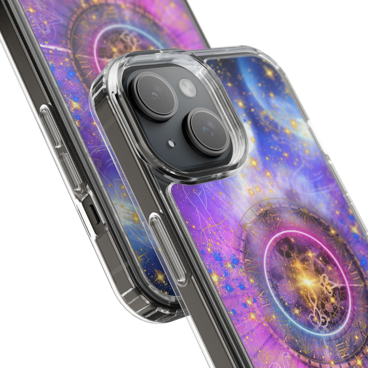 Stardust Dreams Clear iPhone Case – Magical Galaxy Art for Astrology Lovers