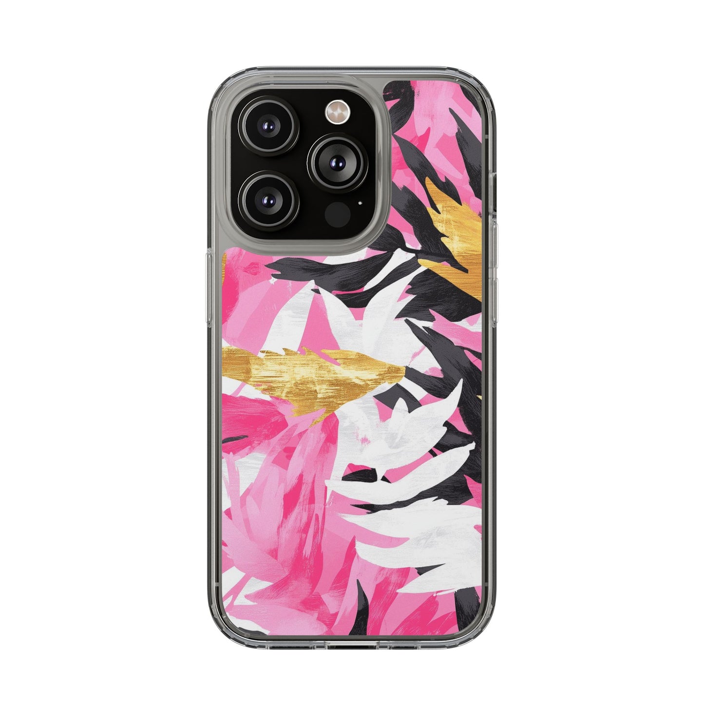 Floral Clear iPhone Case - Stylish Protection with Colorful Design