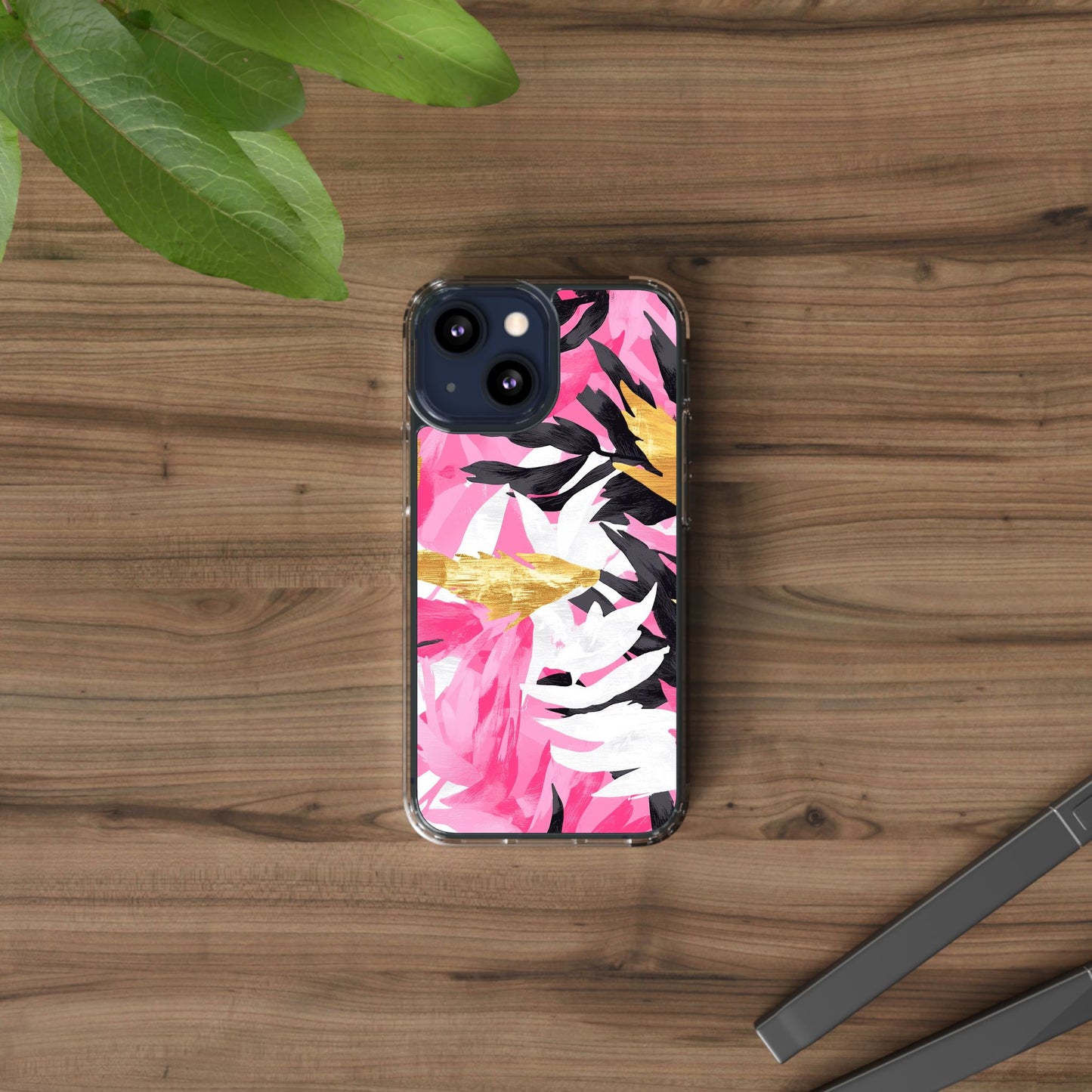 Floral Clear iPhone Case - Stylish Protection with Colorful Design
