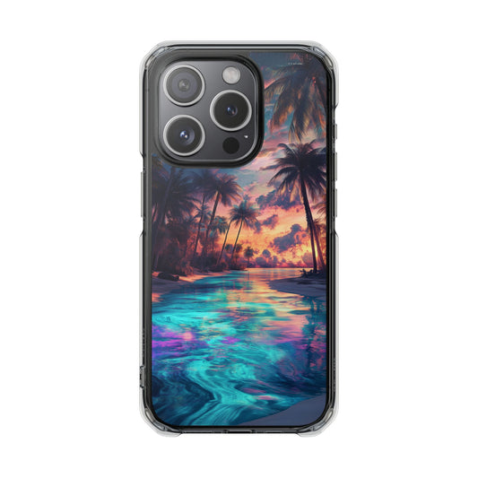 Miami Radiance Magnetic Clear iPhone Case