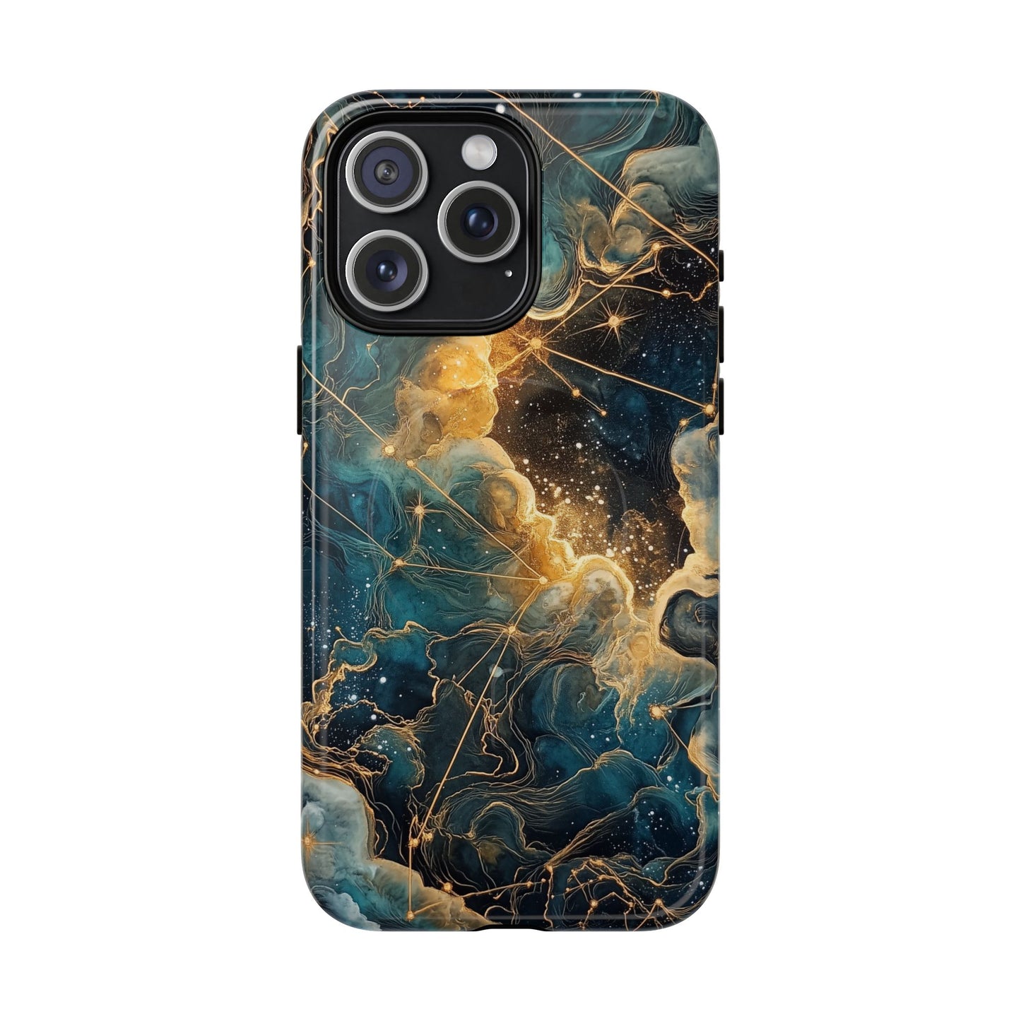 Cosmic Tough Magnetic iPhone Case - Nebula Design, Durable Protection