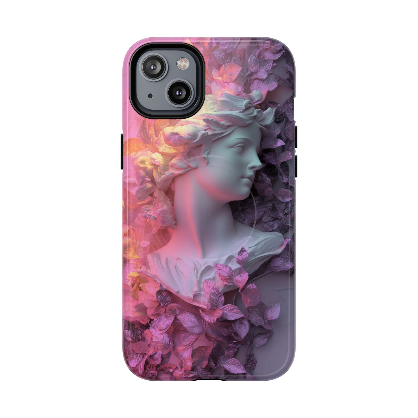 Artistic Tough Magnetic iPhone Case - Floral Goddess Design