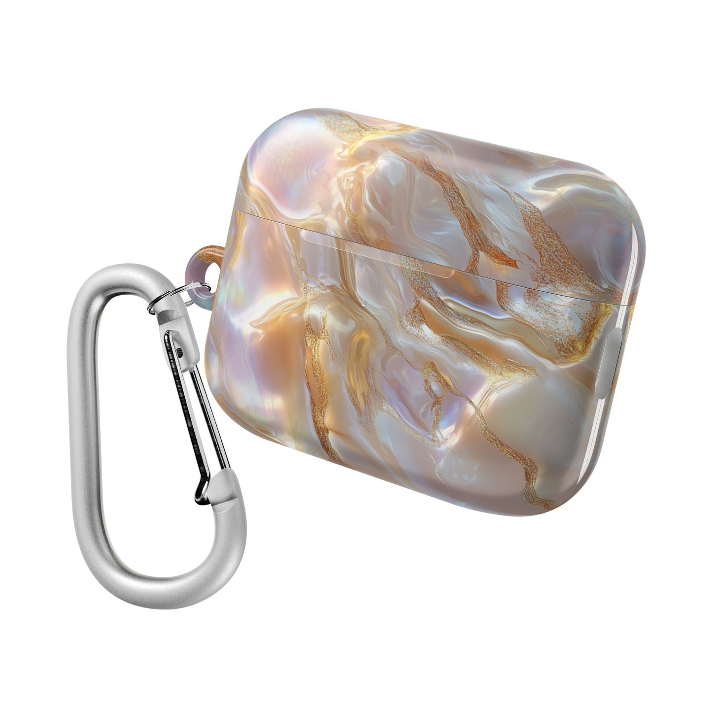 Lustrous Iridescent Gold & Mother of Pearl AirPod Case